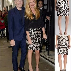 Diane von Furstenberg Animal Print Pencil Skirt 2